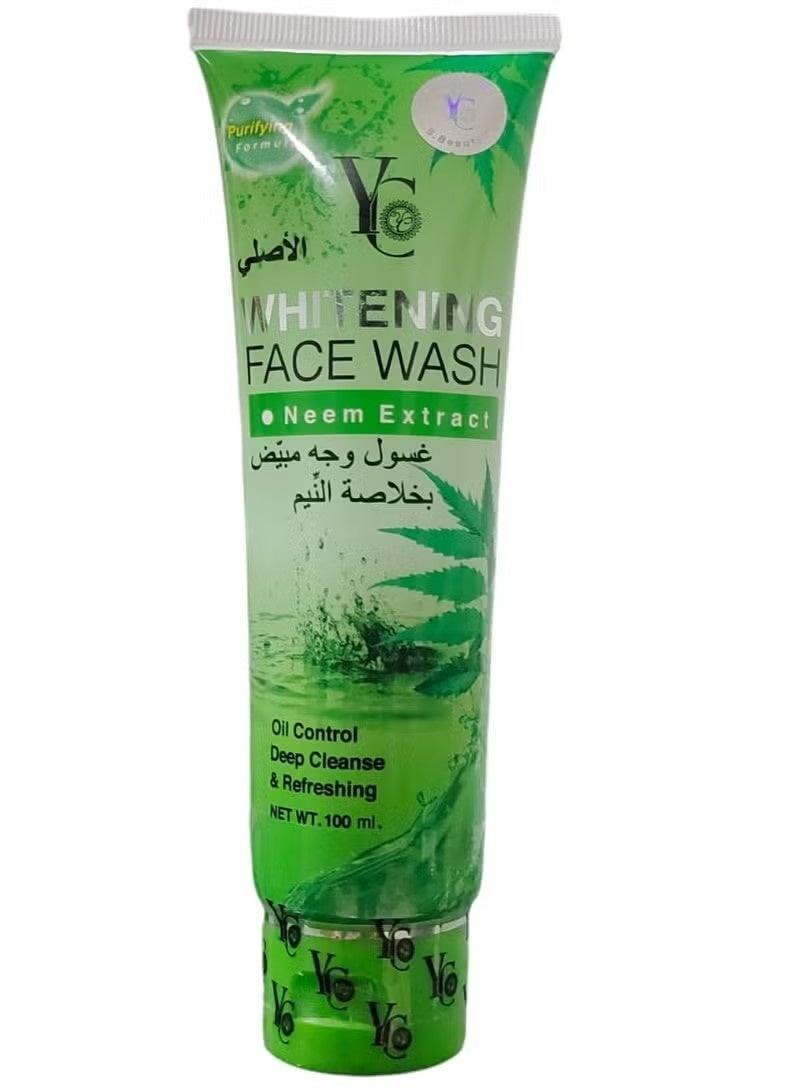 YC Whitening Face Wash with Neem Extract, 100 ml - Image 1