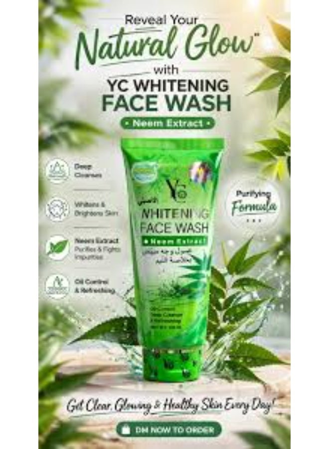 YC Whitening Face Wash with Neem Extract, 100 ml - Image 3
