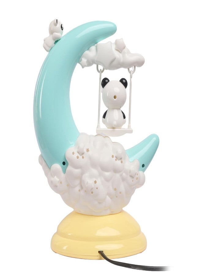 IZZHAAR Panda Night Light, Moon Design with Best Wishes Message, LED Table Lamp, Mint Green and Yellow - Image 5