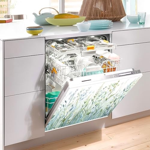 BOESI Watercolour Plants and Flowers Dishwasher Magnet Lid Magnetic Stickers Refrigerator Magnets Home Kitchen Decorative Refrigerator Lid Magnetic Stickers Washing Machine Refrigerator Panel Stickers - Image 4