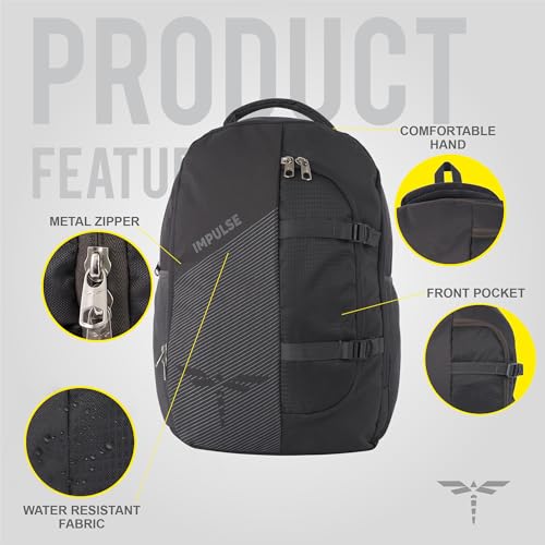Impulse IMP linear 35L Laptop Backpack/Office Bag/School Bag/College Bag/Business Bag/Travel Backpack Water Resistant Fits Up to 16 Inch Laptop with 1 Year Warranty (Grey) - Image 2