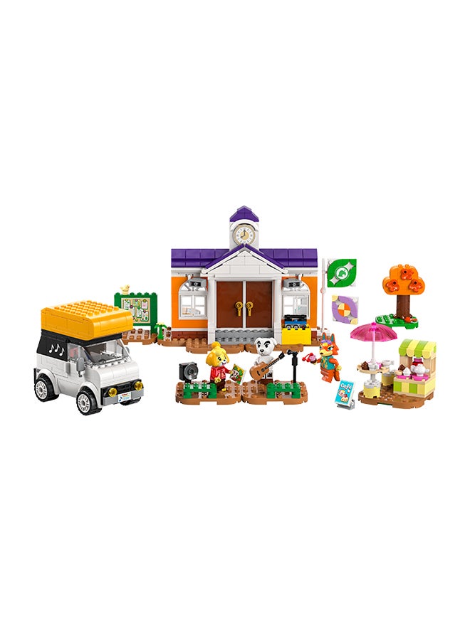 LEGO Animal Crossing K.K.’s Concert at the Plaza Building Toy for 7 Plus Year Old Girls and boys, with Café Playset, Figures and Vehicle from the Video Games, Pretend Play Gift for Kids 77052 LEGO  - Image 4