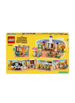 LEGO لعبة حفل ك.ك. في مبنى الساحة من أنيمال كروسنج للأطفال من 7 سنوات فما فوق، مع مجموعة مقهى، شخصيات ومركبة من ألعاب الفيديو، هدية للعب التخيلي للأطفال 77052 (550 قطعة)  - Image 3