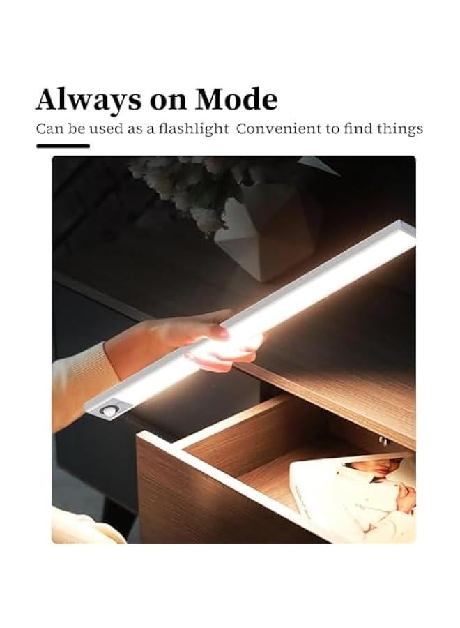 Motion Sensor Closet Lights, Wireless Under Cabinet Lights with Magnetic Install for Wardrobe, USB Rechargeable Night Lights with Dimmable, LED Closet Lights for Kitchen, Cupboard - Image 5