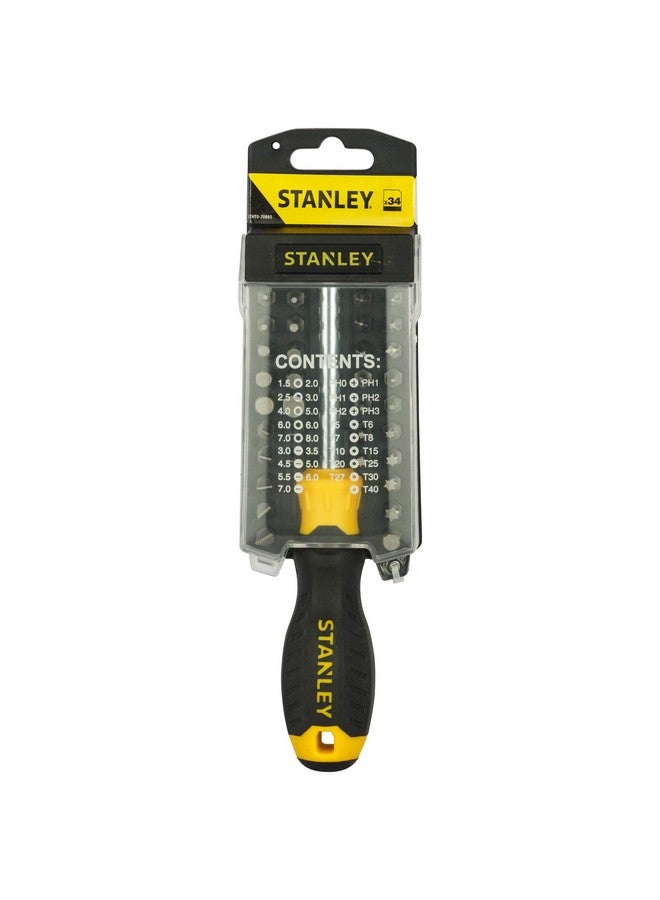 Stanley STANLEY 70-885 Screwdriver Set with 35 Bits (Yellow & Black)  - Image 1