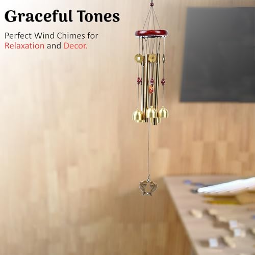 HindCraft Wind Chimes for Balcony, Garden & Home Decor – 63cm Metal Hanging Bell Windchime for Living Room, Wall Decor Items, Positive Energy, Decorative Items, Outdoor & Indoor Use - Image 4