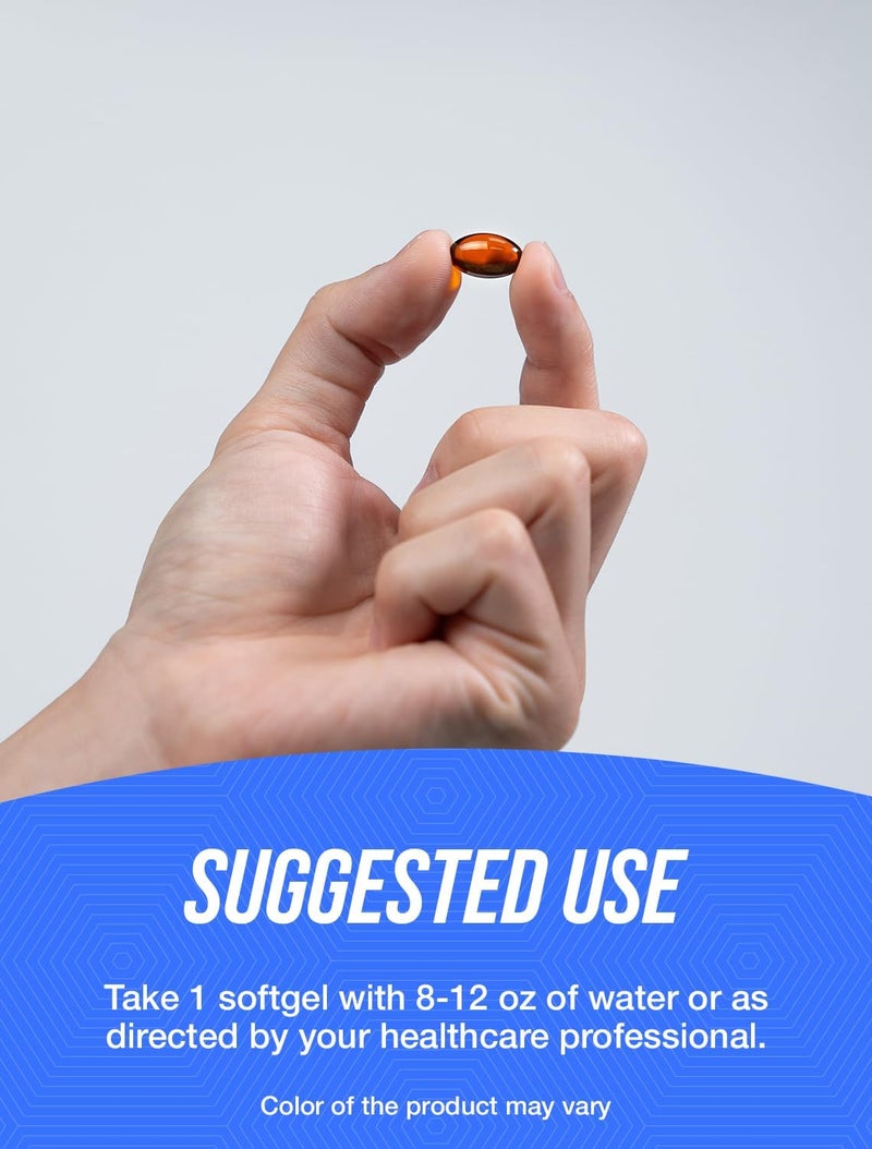 BulkSupplementscom CoQ10 200mg Softgels  for Heart Health Coenzyme Q10 200mg Supplement Gluten Free 1 Softgel per Serving 120 Count Pack of 1 - Image 4