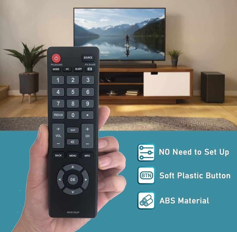 BOMAZ Replacement Remote Control for Sanyo NH312UP TV FW32D08F FW32D08F-B FW40D48F-B FW43D47F FW50D48F FW50D36F FW50D36F-B - Image 4