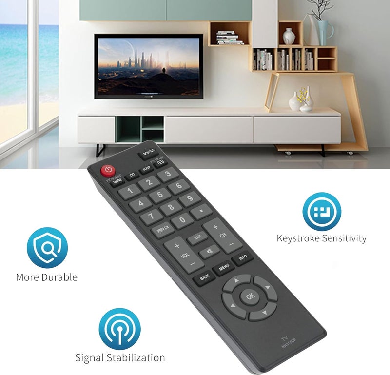 BOMAZ Replacement Remote Control for Sanyo NH312UP TV FW32D08F FW32D08F-B FW40D48F-B FW43D47F FW50D48F FW50D36F FW50D36F-B - Image 3