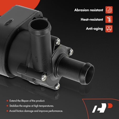 A-Premium 2 Pins Engine Auxiliary Water Pump Compatible with Dodge Durango 2004-2007 3.7L 4.7L 5.7L & Chrysler Aspen 2007 4.7L 5.7L - Image 4
