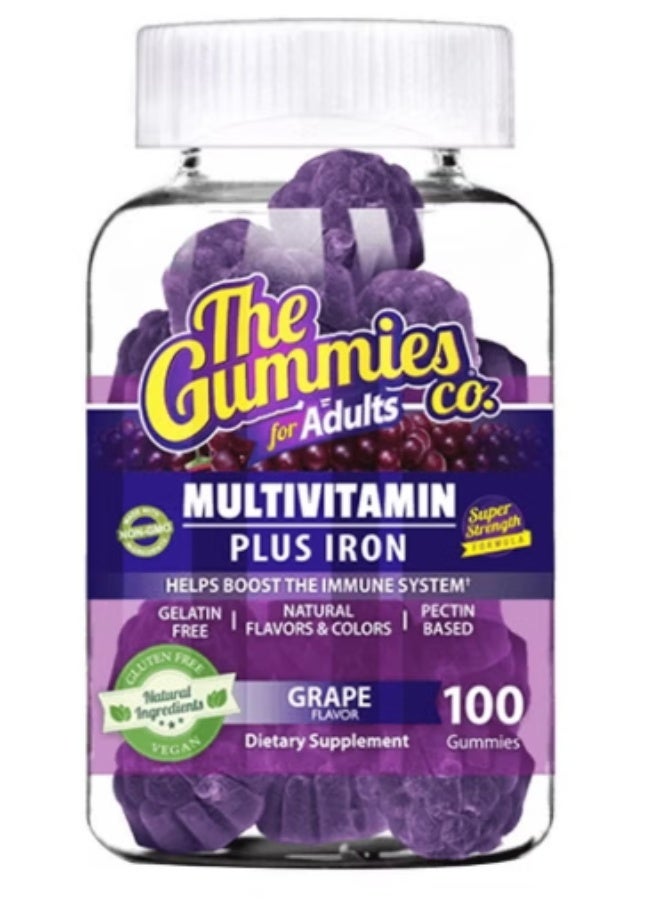 Multi Vitamin +Iron Gummies For Adults 100s