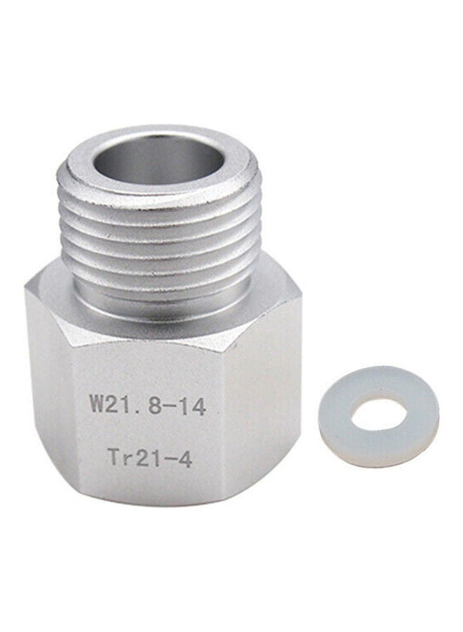 NIBEMINENT Fish Tank Regulator Co2 Adaptor Silver 8.00X3.00X5.00cm  - Image 1
