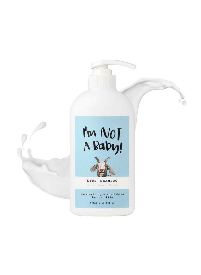 I'm NOT A Baby! Kids Shampoo, 16.9 Fl Oz, Goat Milk, Dermatologist Tested, Zero Silicon, PETA Cruelty- & Allergen-free, Gentle for Kids - Image 1