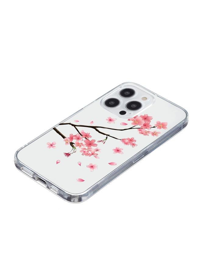 اس-توب جراب لهاتف iPhone 15 Pro بنمط رسم ملون من مادة TPU - Image 5