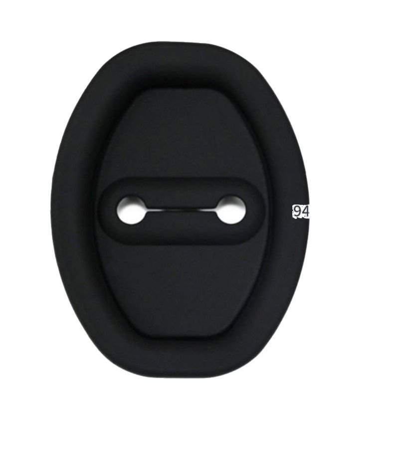 White Silicone Car Door Lock Buckle Protective Cover Shock Absorber Buffer Pad - Image 5