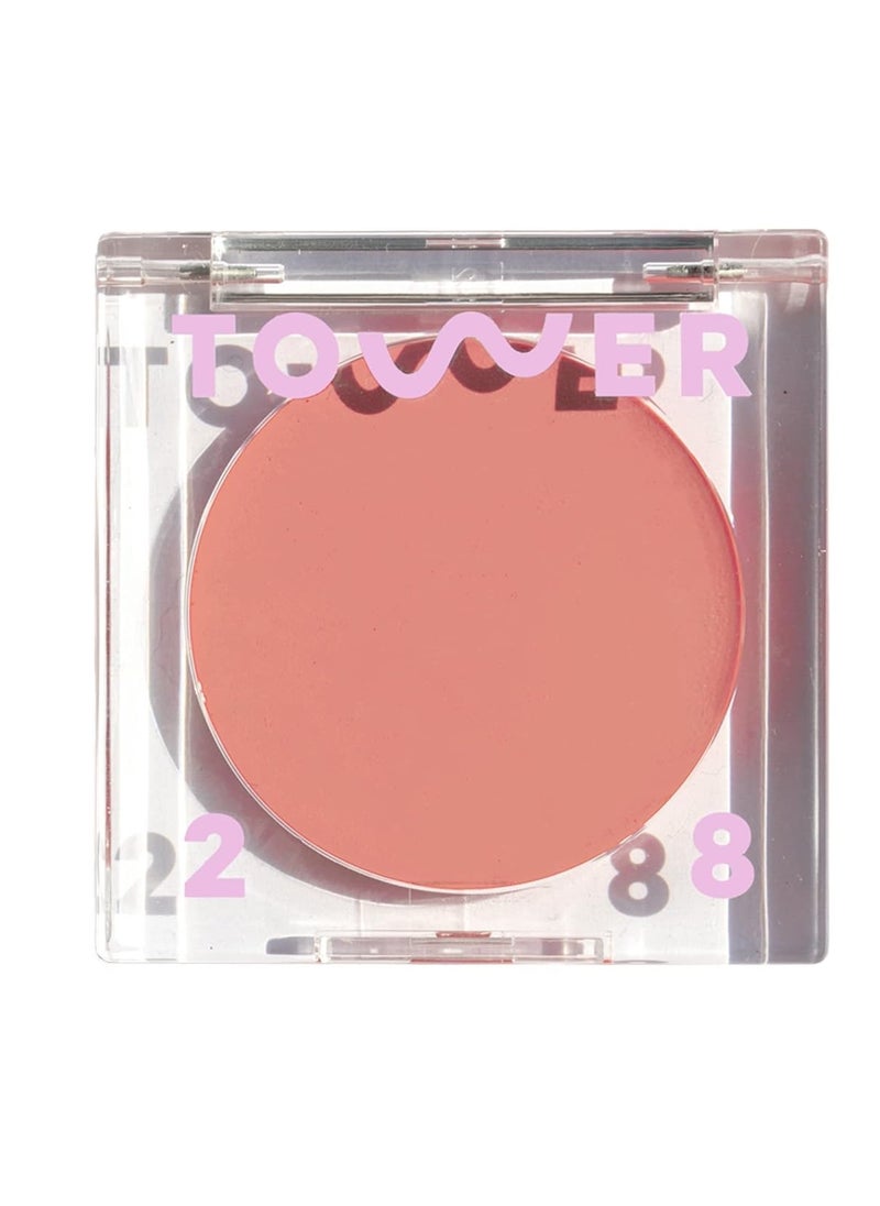 TOWER 28 Tower 28 Beauty BeachPlease Cream Blush for Cheeks and Lips - Multi-Purpose Lip and Cheek Tint in Rosy Nude - for Sensitive Skin – Color MAGIC HOUR, Luminous Finish  - Image 4