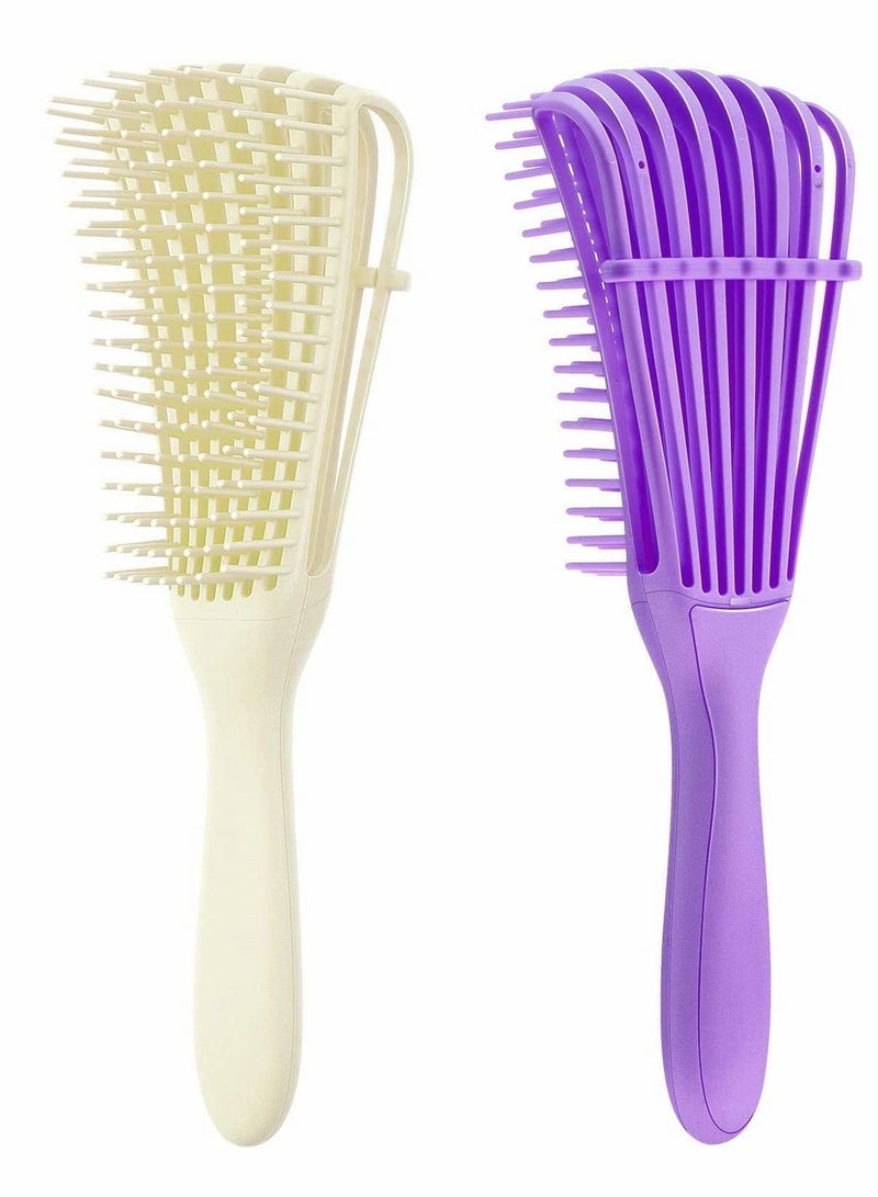 Y&D 2 Pieces Detangling Brush for Afro America African Hair Textured - Image 1