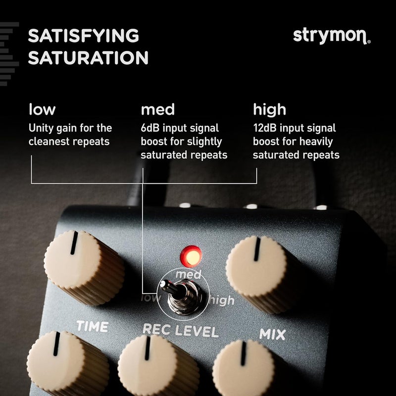 Strymon EC-1 Stereo Tape Echo Effects Pedal - Image 3