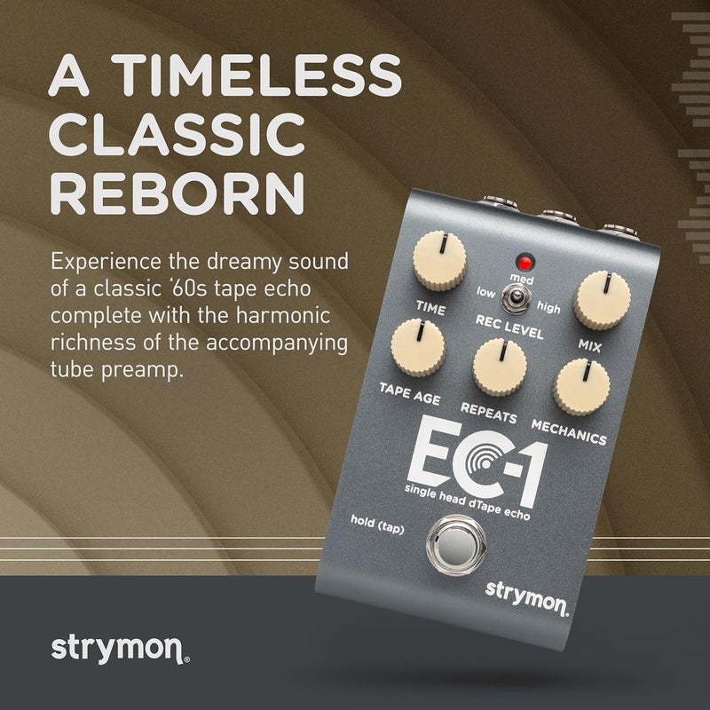 Strymon EC-1 Stereo Tape Echo Effects Pedal - Image 2
