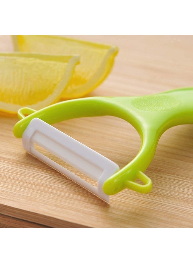 2PCS Peelers Grate and Julienne - Fruit and Vegetable Peeler Set Quickly Peels Apple, Potato, Corn, Ginger, Citrus, Avocado, Mango and More - Image 2