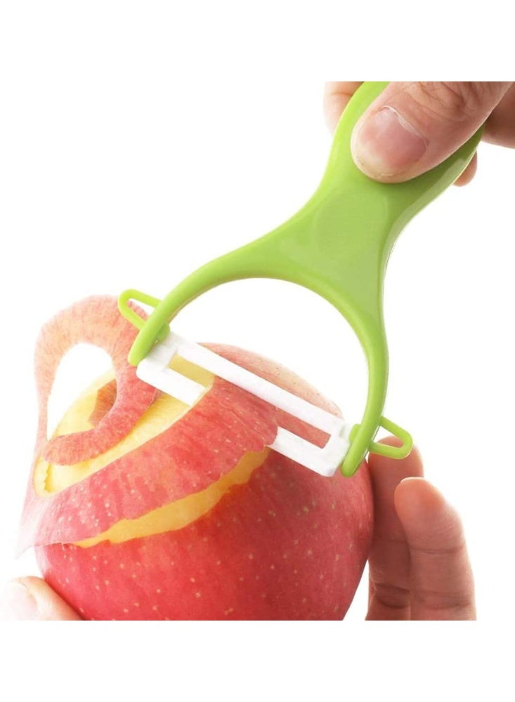 2PCS Peelers Grate and Julienne - Fruit and Vegetable Peeler Set Quickly Peels Apple, Potato, Corn, Ginger, Citrus, Avocado, Mango and More - Image 3