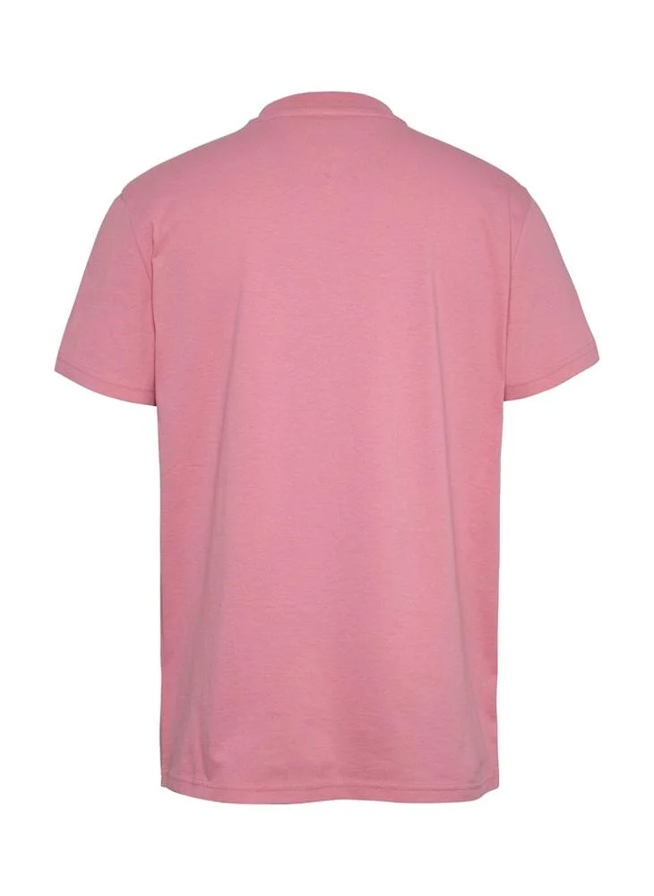 تومي جينز Logo Print Short Sleeve  Crew Neck T-Shirt