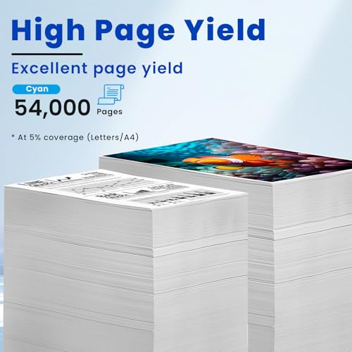 Vylent W9051MC Cyan Toner Cartridge High Yield Replacement for HP W9051MC Toner Cartridge for Color Managed MFP E87640 E87640Z E87650 E87650Z E87660 Printer Ink 1-Pack - Image 3