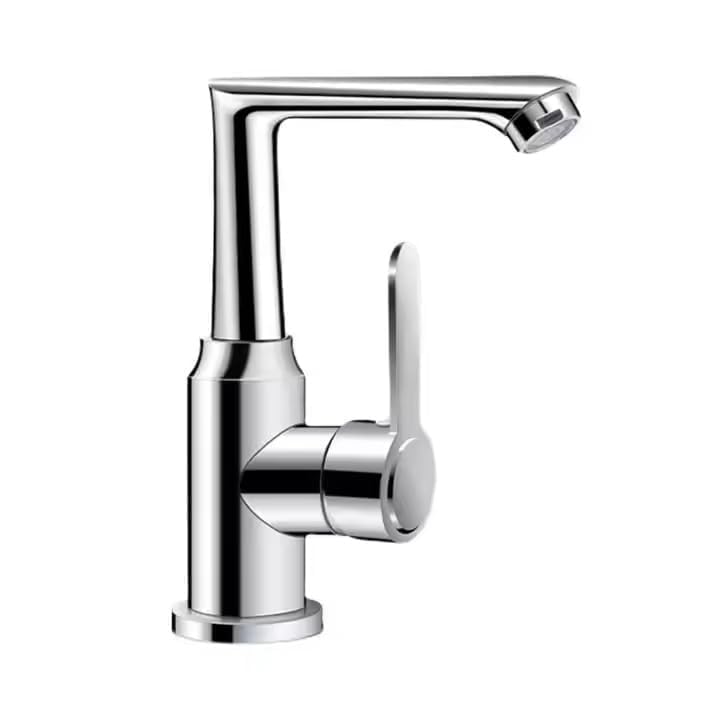 PIPULSE Modern Chrome Shower Mixer with Waterfall Spout 360 Swivel Faucet Single Handle Waterfall Faucet DeskMounted Shower Faucet - Image 1