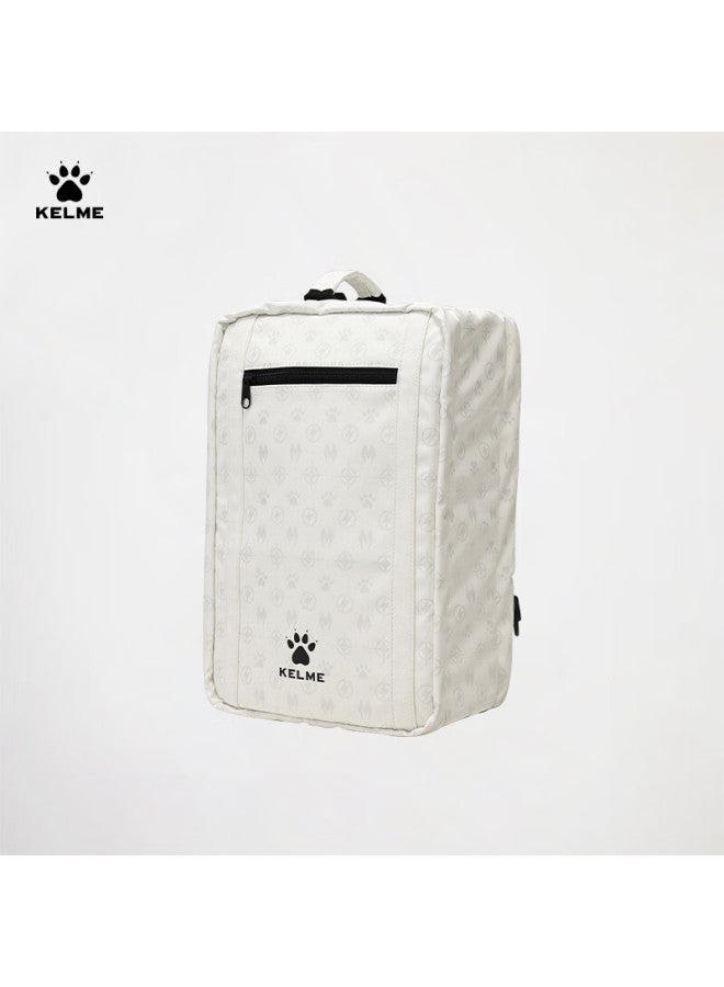 Kelme Football Training Equipment Bag Student Large Capacity Multi-layer Football Shoe Shoulder Storage Bag White One Size - Image 1
