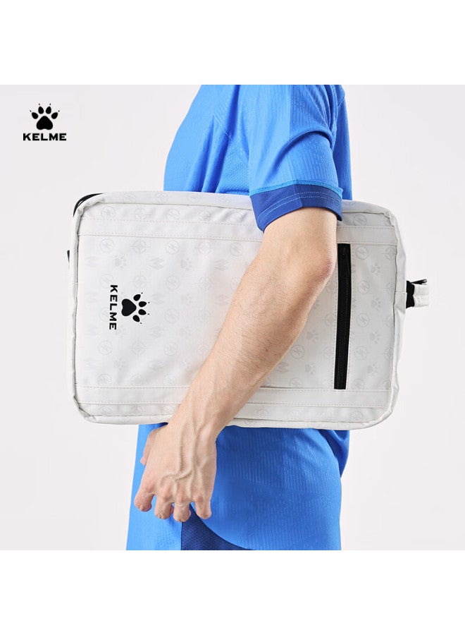 Kelme Football Training Equipment Bag Student Large Capacity Multi-layer Football Shoe Shoulder Storage Bag White One Size - Image 5