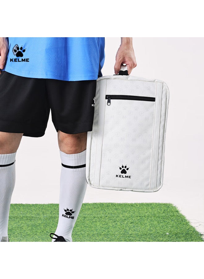 Kelme Football Training Equipment Bag Student Large Capacity Multi-layer Football Shoe Shoulder Storage Bag White One Size - Image 3