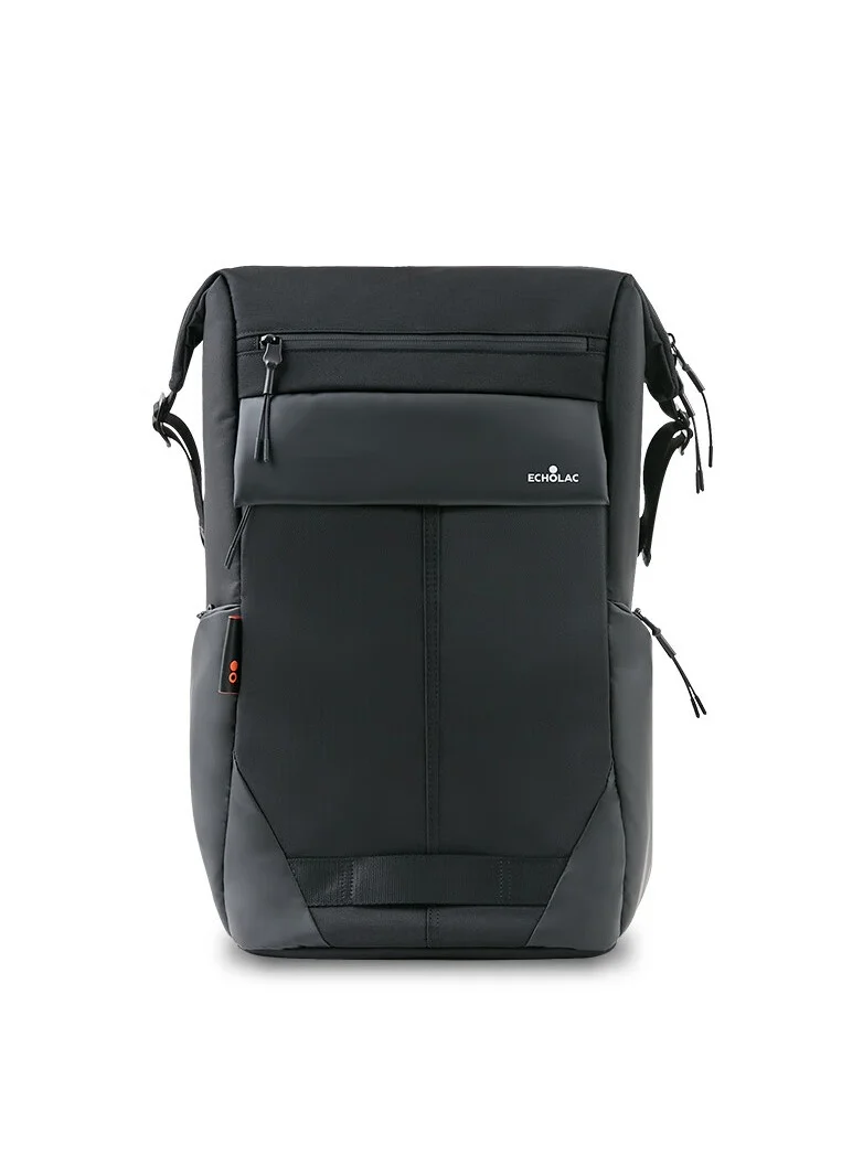 Echolac Echolac Unisex Backpack Shoulder Travel Bag Laptop Bag 1 Piece Size 15 Inch CKP2083 Black