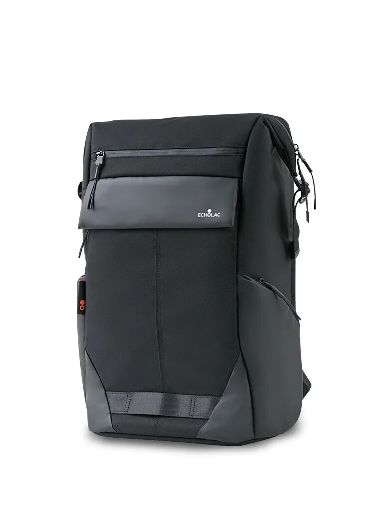 Echolac Echolac Unisex Backpack Shoulder Travel Bag Laptop Bag 1 Piece Size 15 Inch CKP2083 Black