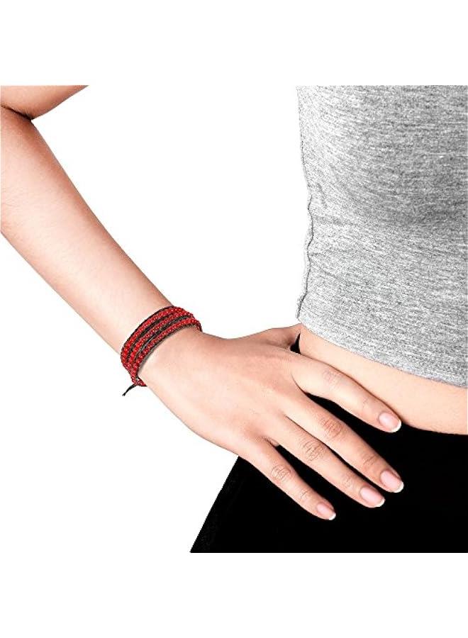 Arabest Bohemian Multi Layer Reconstructed Red Muse Coral Tribal Beaded Wrap Leather Bracelet | Stylish Handmade Jewelry for Women  - Image 4