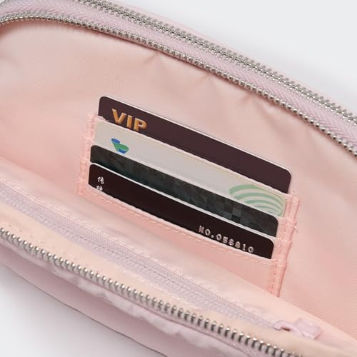 Pander حقيبة حزام باندر للنساء، 5 جيوب بسحاب، حقيبة كروس بودي فاني (وردي) - Image 5