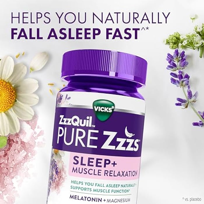 ZzzQuil ز ز ز كويل بيور ز ز ز مكملات استرخاء العضلات بمادة الميلاتونين، تساعد على النوم، تدعم وظيفة العضلات، تساعدك على النوم بشكل طبيعي وسريع، ميلاتونين + مغنيسيوم، بدون خمول في اليوم التالي، خالي من الأدوية، 60 حبة - Image 2