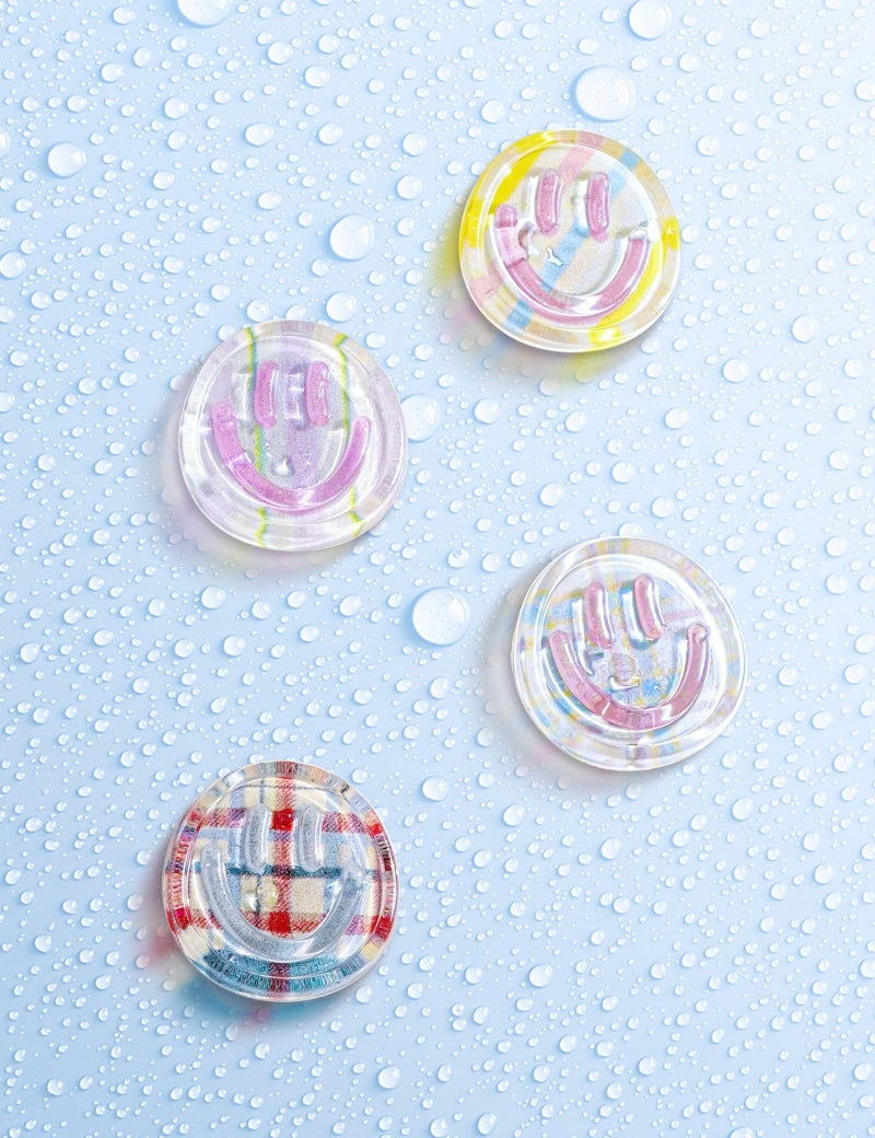 Mymazn Fridge Magnets Cute Refrigerator Magnets, 12Pcs Colorful Magnets for Whiteboard Cabinet Locker, Resin Smile Face Decorative Magnets for Classroom Kitchen Office - Image 3
