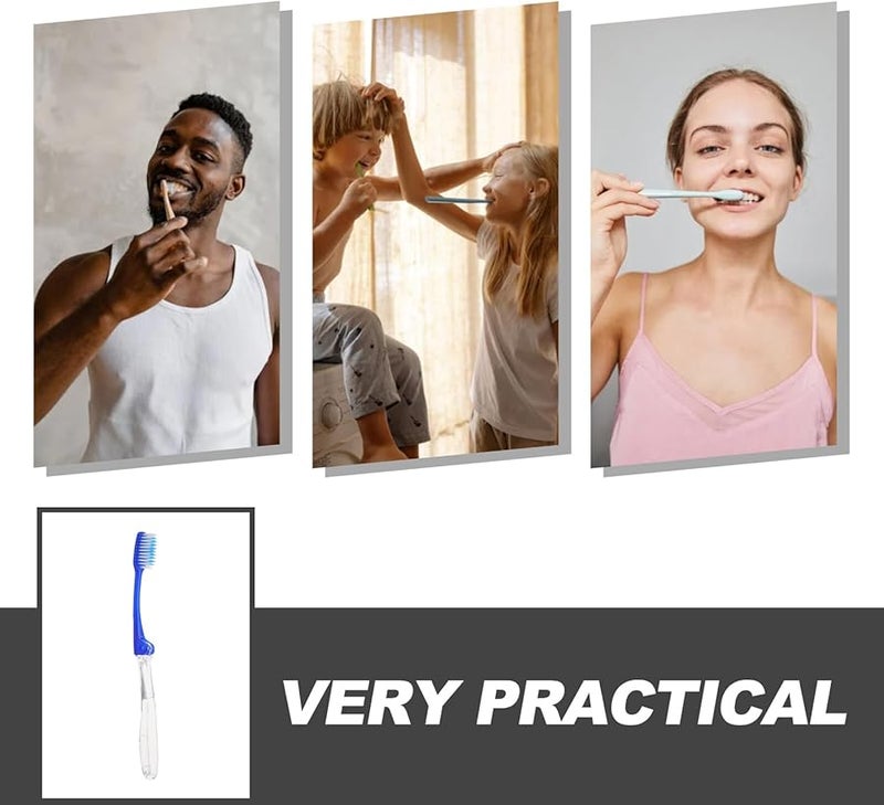 10 Pack Foldable Travel Toothbrush Portable Lightweight Compact For Camping Business Trips Outdoor - Image 4