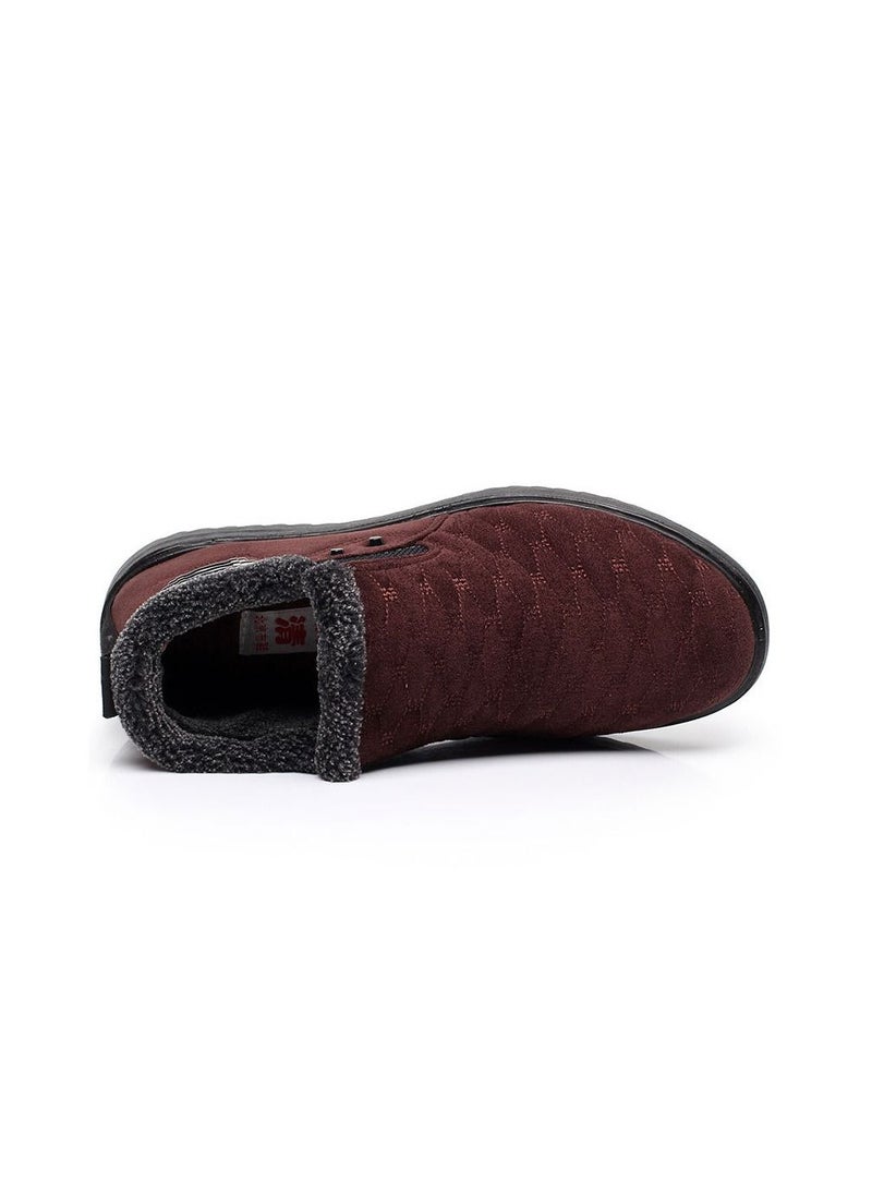 Loquat Men Non slip outdoor cotton shoes Brown  - Image 2