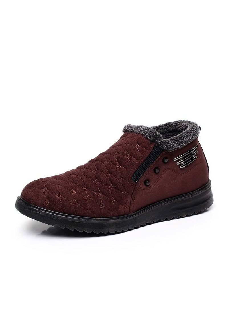 Loquat Men Non slip outdoor cotton shoes Brown  - Image 1