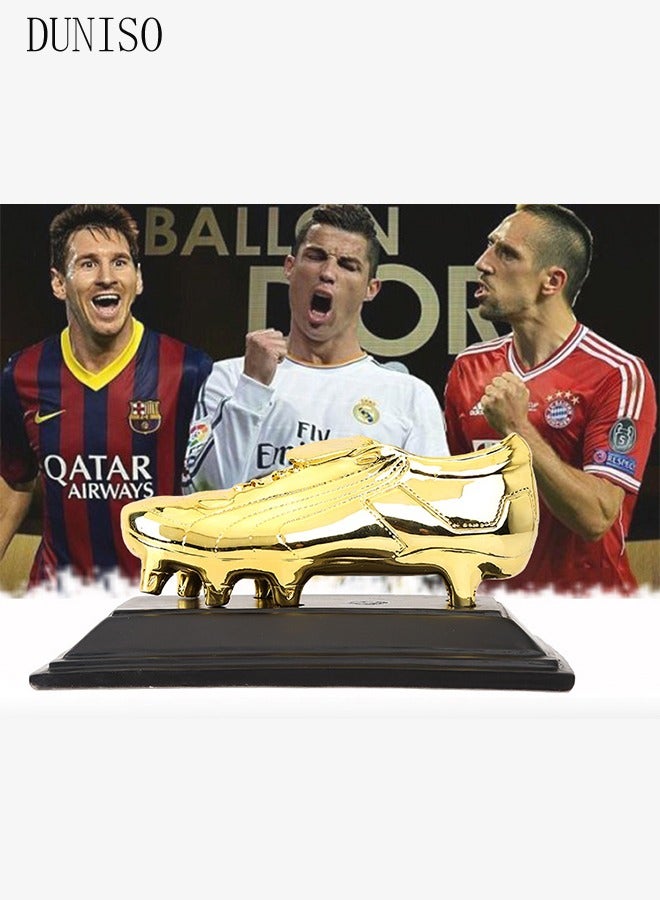 DUNISO Football Trophy Golden Boot Award Football Player Trophy Golden Boot Award Fan Souvenir Football Player Trophy - Image 1