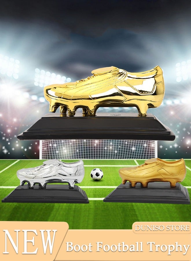 DUNISO Football Trophy Golden Boot Award Football Player Trophy Golden Boot Award Fan Souvenir Football Player Trophy - Image 2