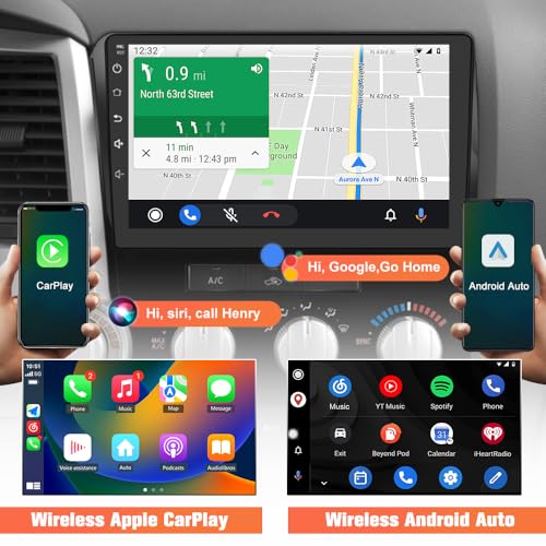 AWESAFE 5GWiFi Upgrade Car Stereo for Toyota Tundra 2007-2013 Toyota Sequoia 2008-2018, 10" Touch Screen Tundra Radio Update with Wireless Carplay Android Auto - 2GB+64GB with Camera - Image 3
