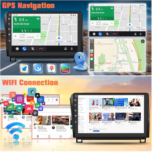 AWESAFE 5GWiFi Upgrade Car Stereo for Toyota Tundra 2007-2013 Toyota Sequoia 2008-2018, 10" Touch Screen Tundra Radio Update with Wireless Carplay Android Auto - 2GB+64GB with Camera - Image 4