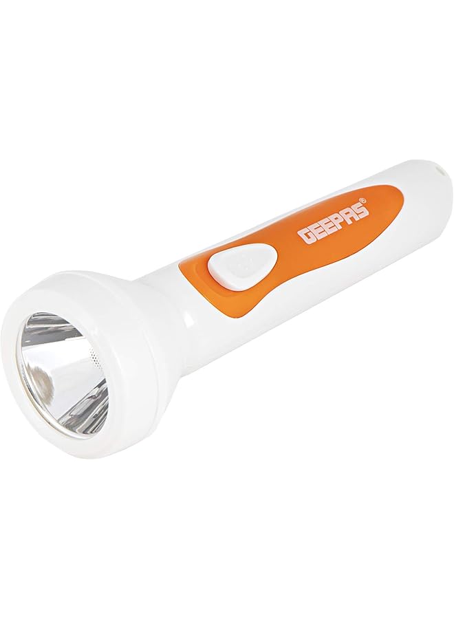 GEEPAS GFL5580 LED Torch Rechargeable LED Flashlight Super Bright 1x3W Hi Power LED Torch Light Pocket Size Handheld Emergency Torch Powerful Torch - Image 1