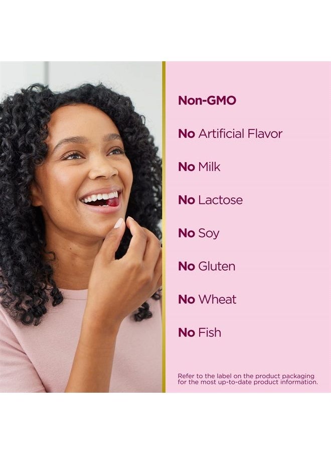 NATURE'S BOUNTY Optimal Solutions Advanced Hair, Skin & Nails Gummies, Strawberry, 80 count  - Image 3