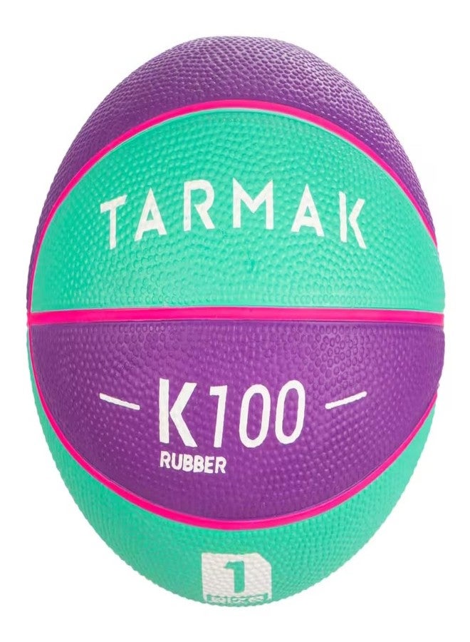 Decathlon Basketball Ball Size 1 Mini (Green/Purple) - Image 2