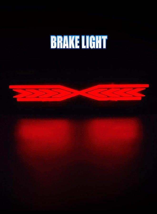 CMVT Auto Third 3rd Brake Light, X STYLE Sequential LED High Mount Stop Light for 99-06 Chevy Silverado/GMC Sierra 1500 2500 3500 HD, 2007 Silverado/Sierra Classic, Rear Center Cab Roof Tail Lamp - Image 3