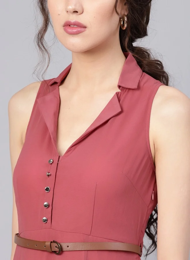 SASSAFRAS Rose Georgette Maxi Dress for Women