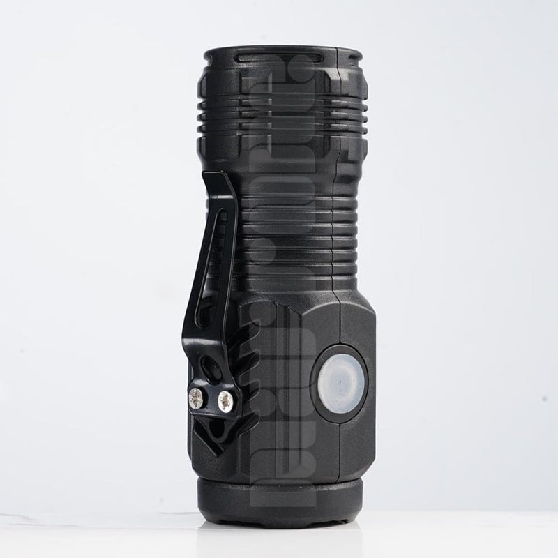 Marrone Small LED Torch Light USB Rechargeable Torch Light with Waterproof Portable Mini Torch Light for Everyday Carry Camping Black - Image 1